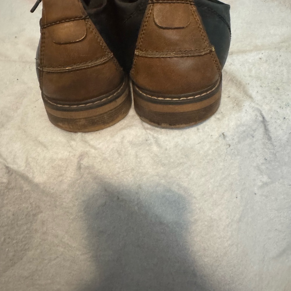 Stylish Brown and Black Men's Leather Boots